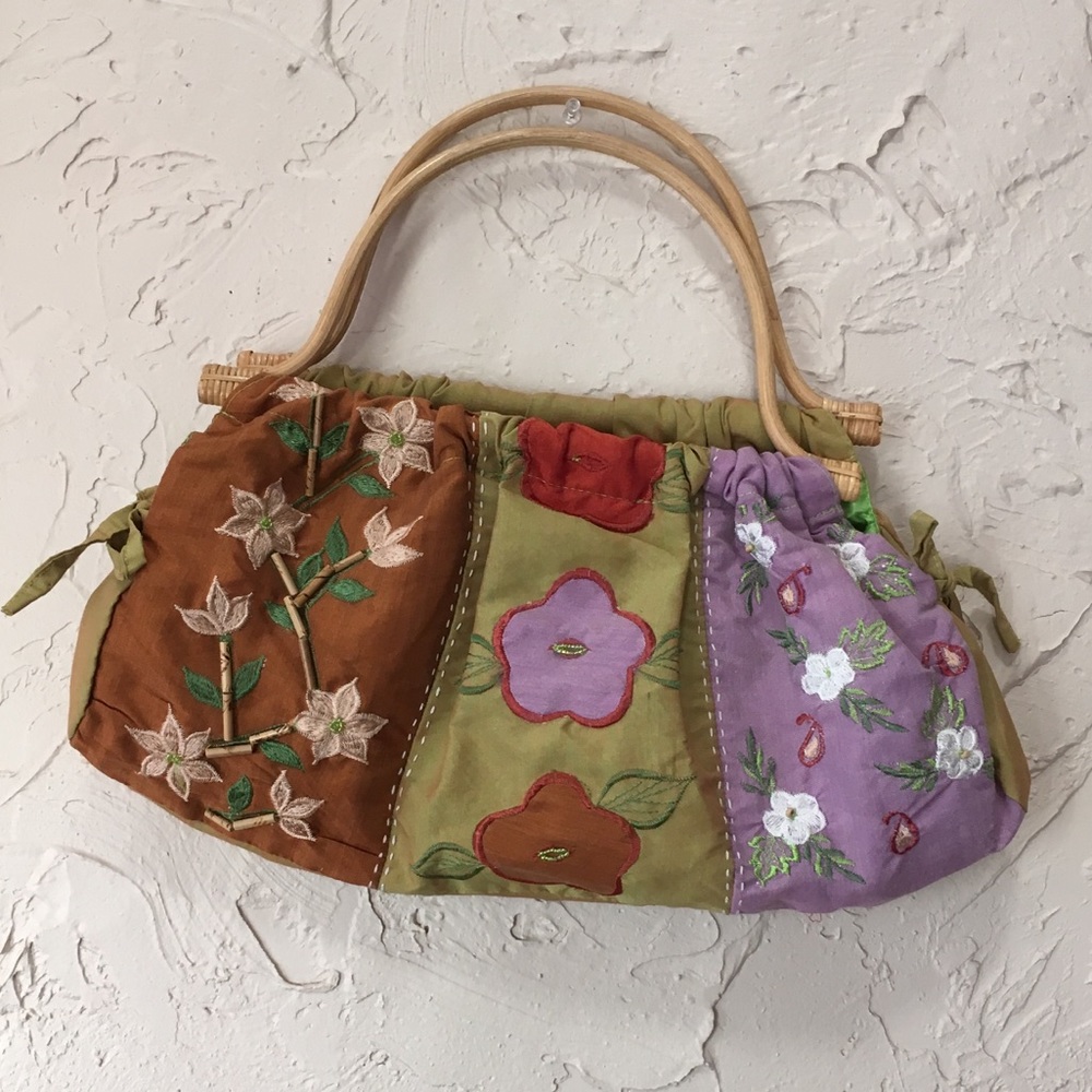 Darling Bamboo Embroidered Bag